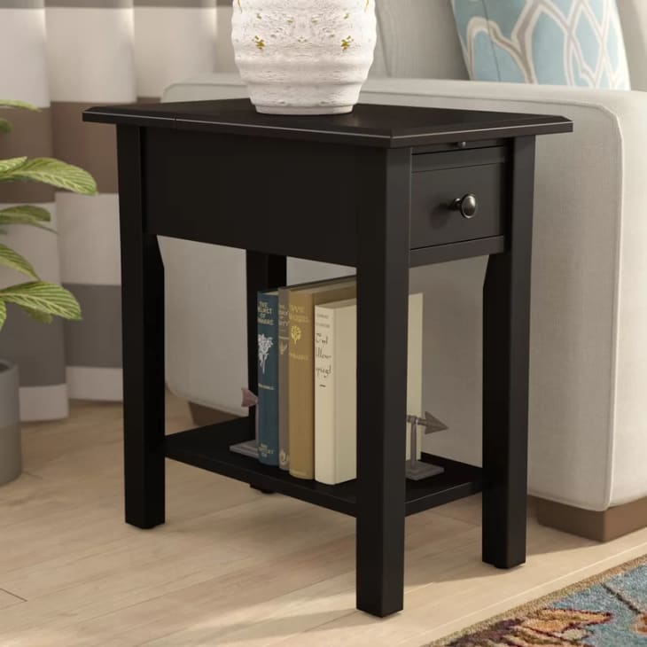Product Image: Lundgren Tall End Table with Storage and Built-In Outlets