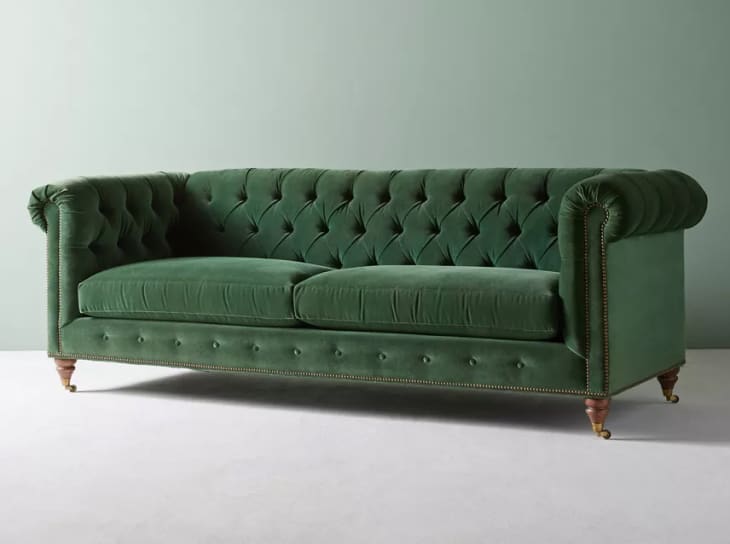 Lyre Chesterfield Two-Cushion Sofa at Anthropologie
