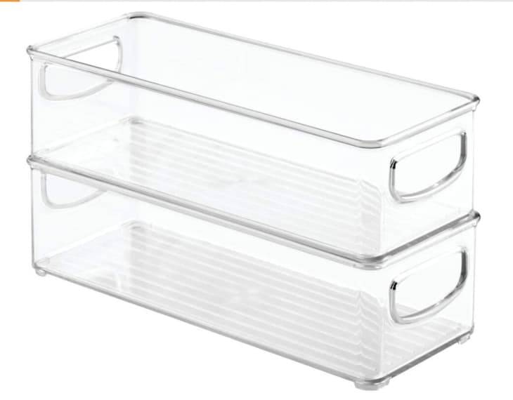 mDesign Stackable Food Storage Bin (2-pack) at Amazon