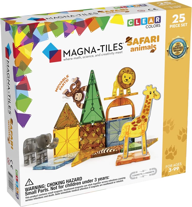 Magna-Tiles Safari Animals 25 Piece Set at Amazon