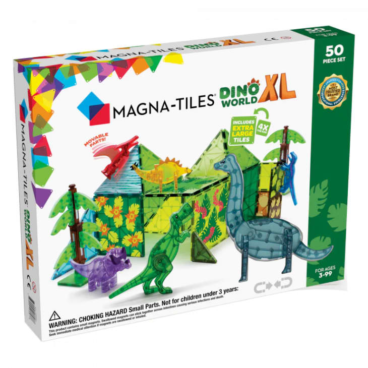 Magna-Tiles Dino World XL - 50 pc at Fat Brain Toys