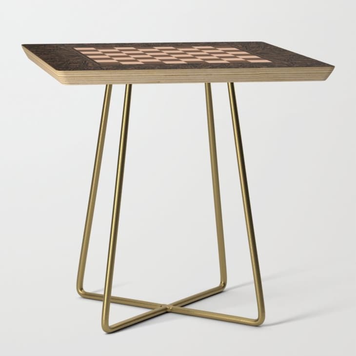 Product Image: Mandala Chessboard & Checkers Board Game Side Table