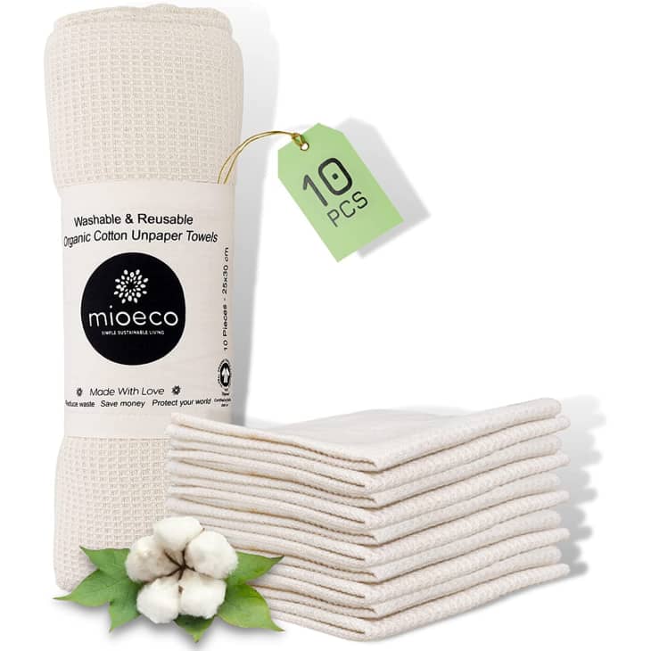 Product Image: Mioeco 10-Pack Reusable Paper Towels