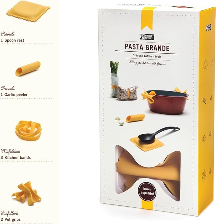 Monkey Business Pasta Grande - Fun Pasta Shaped Silicone Kitchen Tools at Amazon