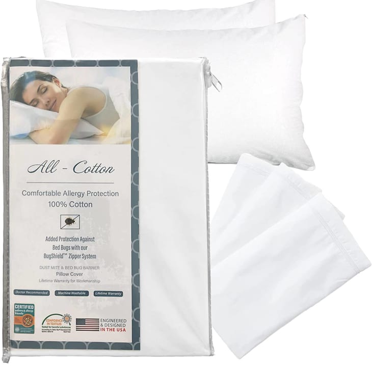 Product Image: National Allergy Premium 100% Cotton Zippered Pillow Protector
