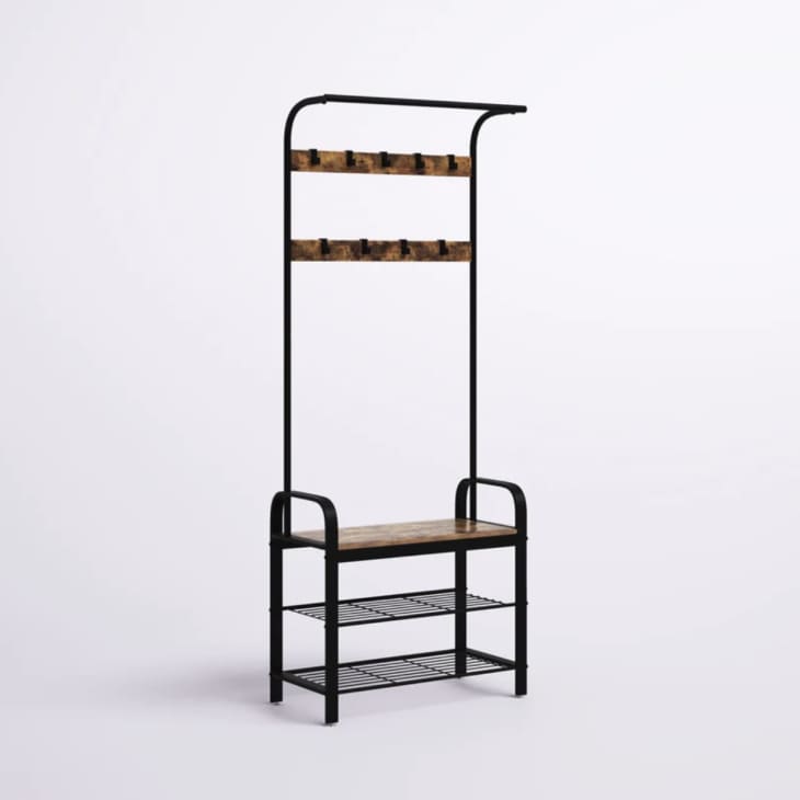 Product Image: Mistana Odysseus Wide Hall Tree with Bench and Shoe Storage