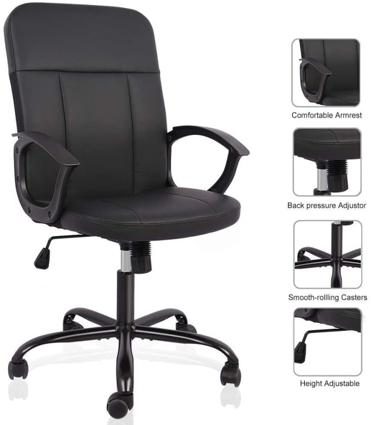 SmugChair Mesh Mid Back Large Office Desk Task Chair