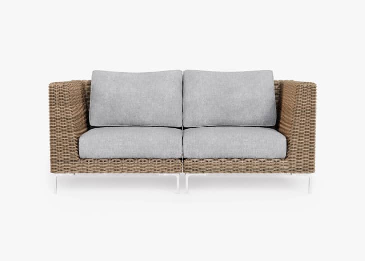 Product Image: Brown Wicker Outdoor Loveseat
