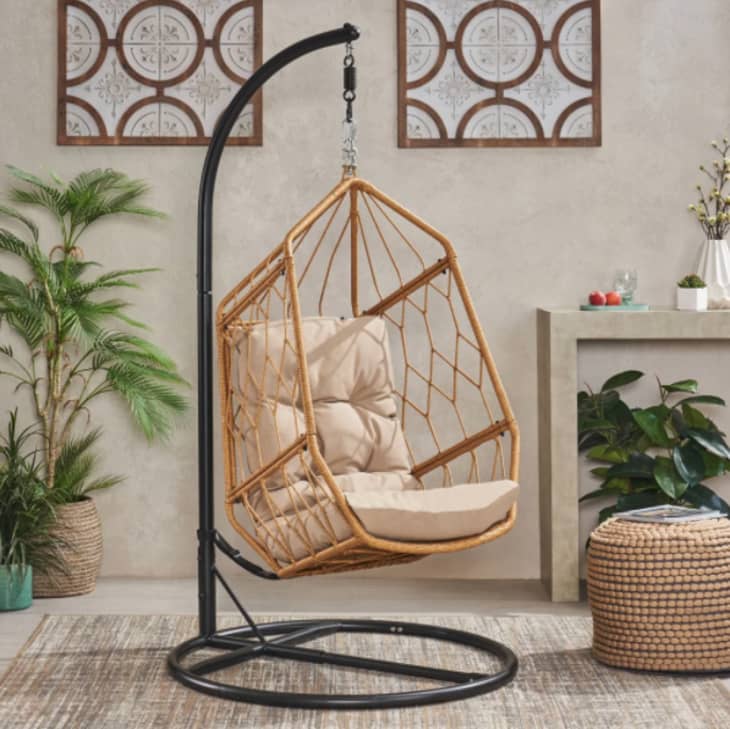Product Image: Allegra Wicker Hanging Chair with Stand