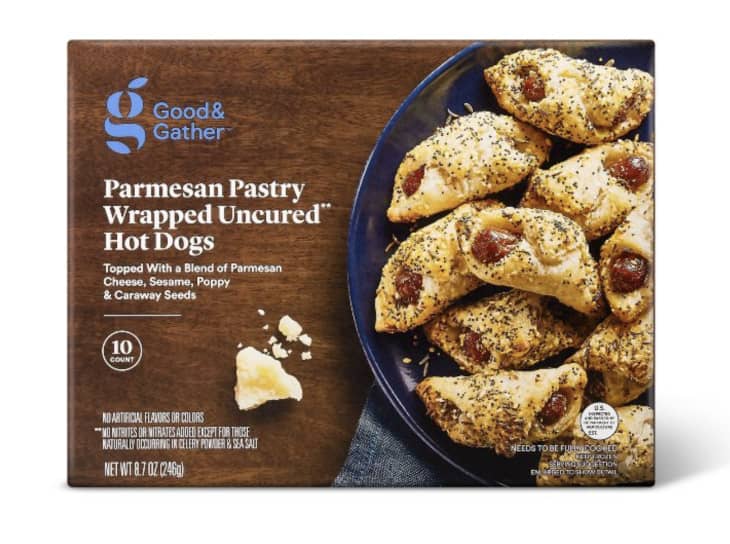 Product Image: Parmesan Pastry Wrapped Mini Uncured Beef Hot Dogs
