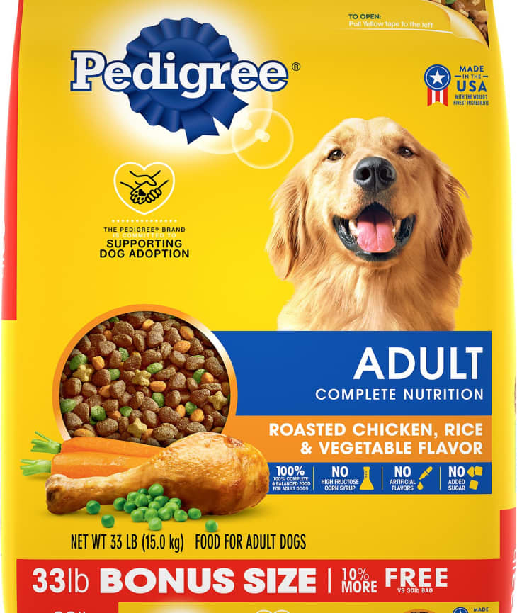 Pedigree Adult Complete Nutrition Roasted Chicken, Rice & Vegetable Flavor Dry Dog Food at Chewy