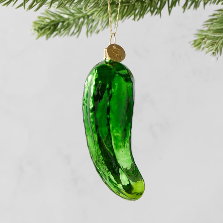 Pickle Ornament at Williams Sonoma