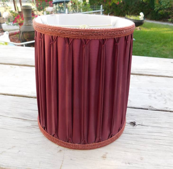 Vintage Pleated Red Small Lamp Shade at Etsy