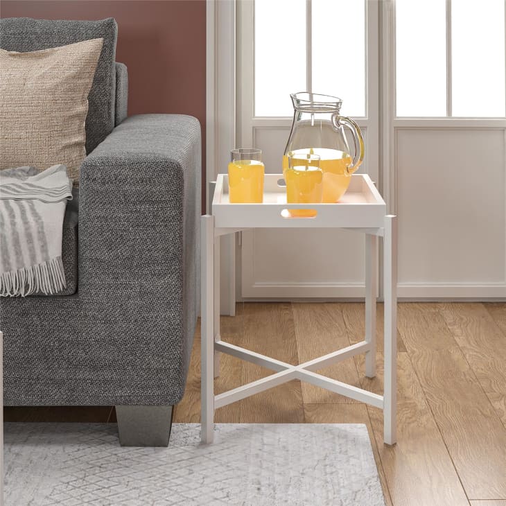Poly End Table with Removable Tray Top at Walmart