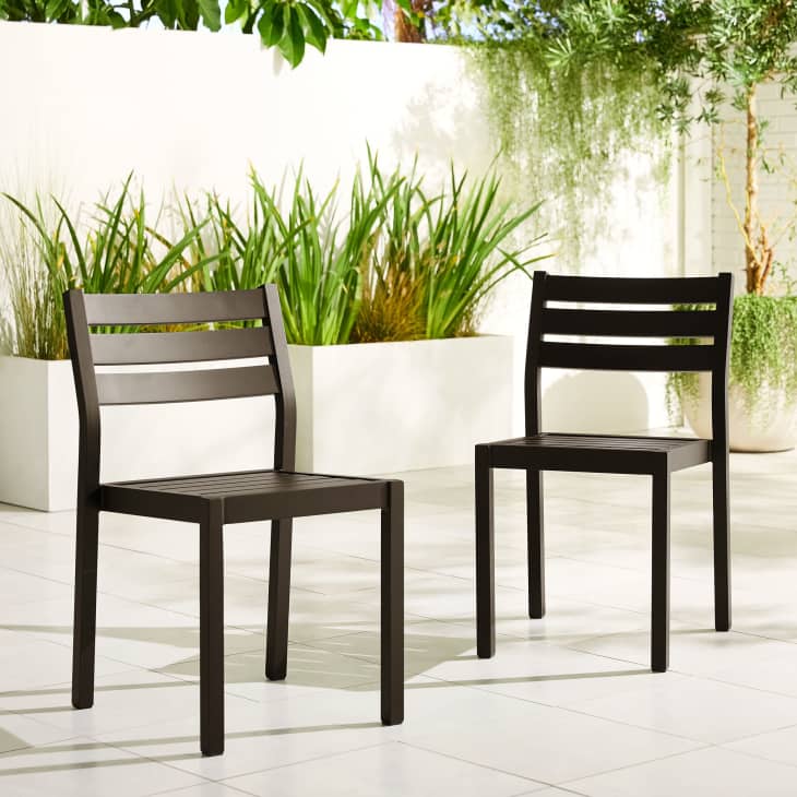 Product Image: Portside Aluminum Outdoor Stacking Dining Chair (Set of 2)