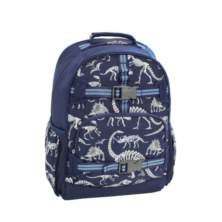 Mackenzie Navy Dino Bones Glow-in-the-Dark Backpack (Small) at Pottery Barn Kids