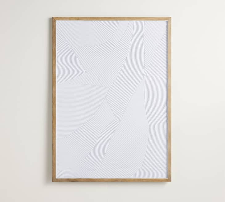 Product Image: White Waves Plaster Textured Wall Art