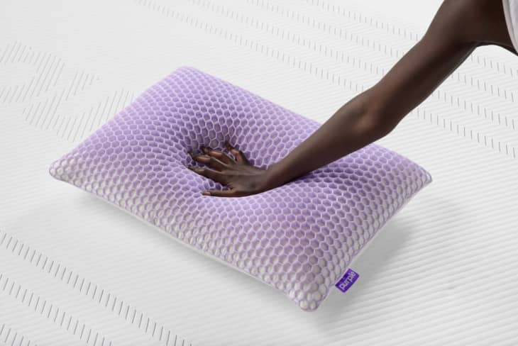 Purple Harmony Pillow, Standard, Medium Height at Purple