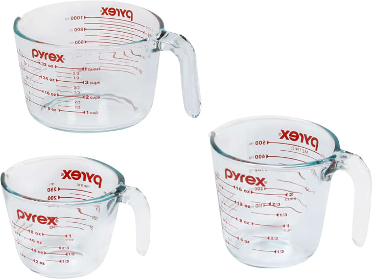 Pyrex Glass Measuring Cup Set at Amazon
