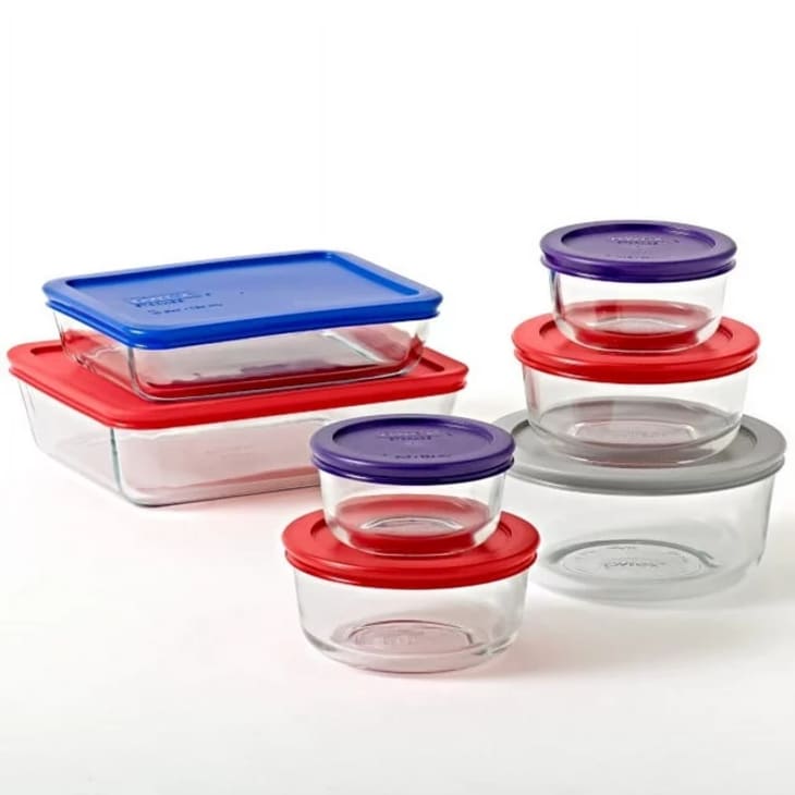 Pyrex Simply Store Glass Storage Container Set with Lids, 14 Piece at Walmart