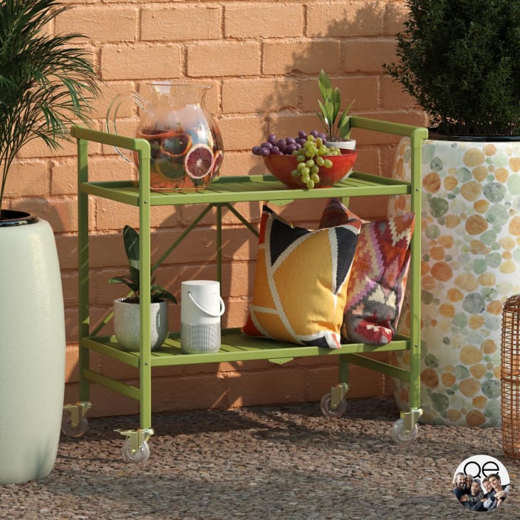 Product Image: Queer Eye Cleo Slatted Folding Serving Cart