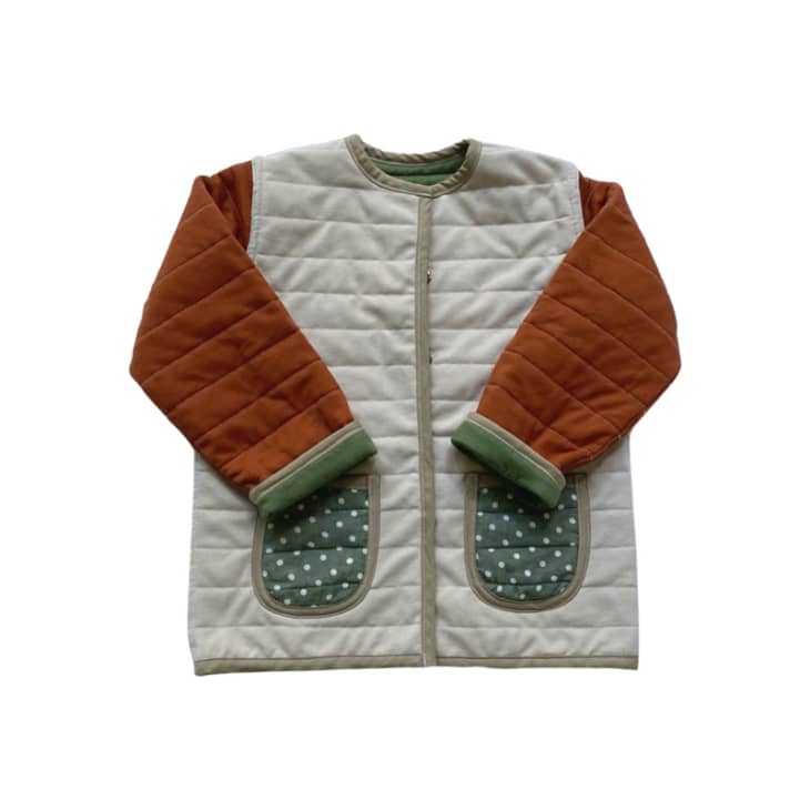 Product Image: Candid Art Accessories Kids Autumn Leaves Reversible Quilted Jacket