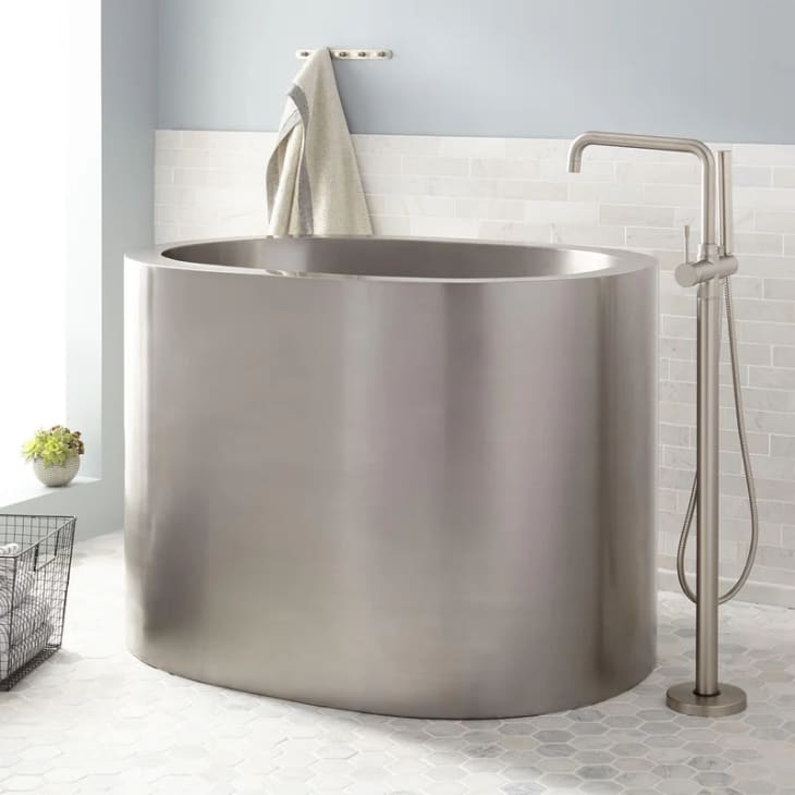 Product Image: Raksha Freestanding Soaking Steel Bathtub