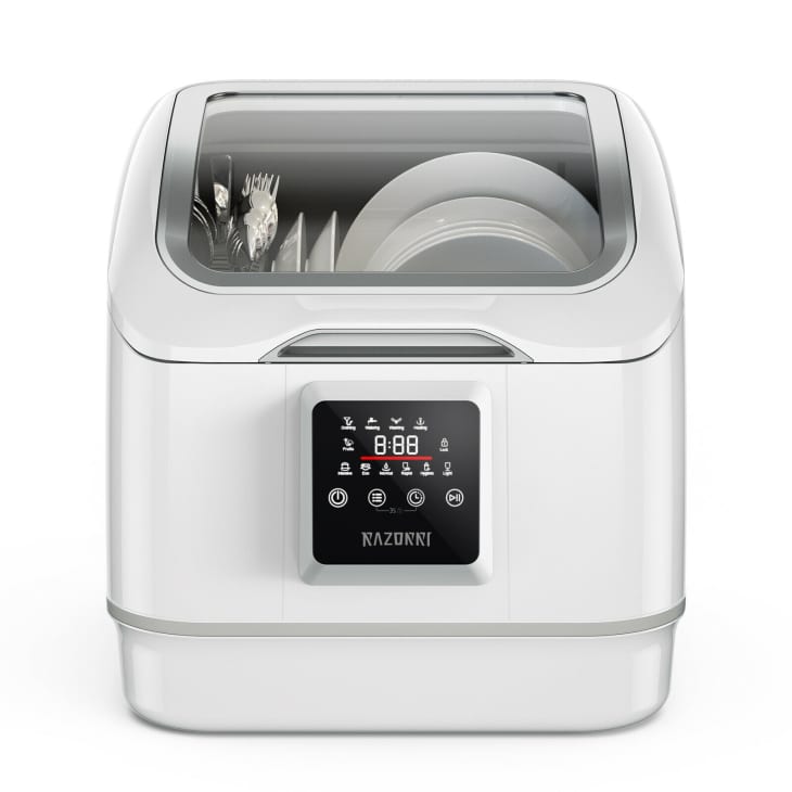 Product Image: 17 in. White Portable Countertop Dishwasher - Compact for 4-Sets of Tableware, 7-Place Settings and Washing Modes