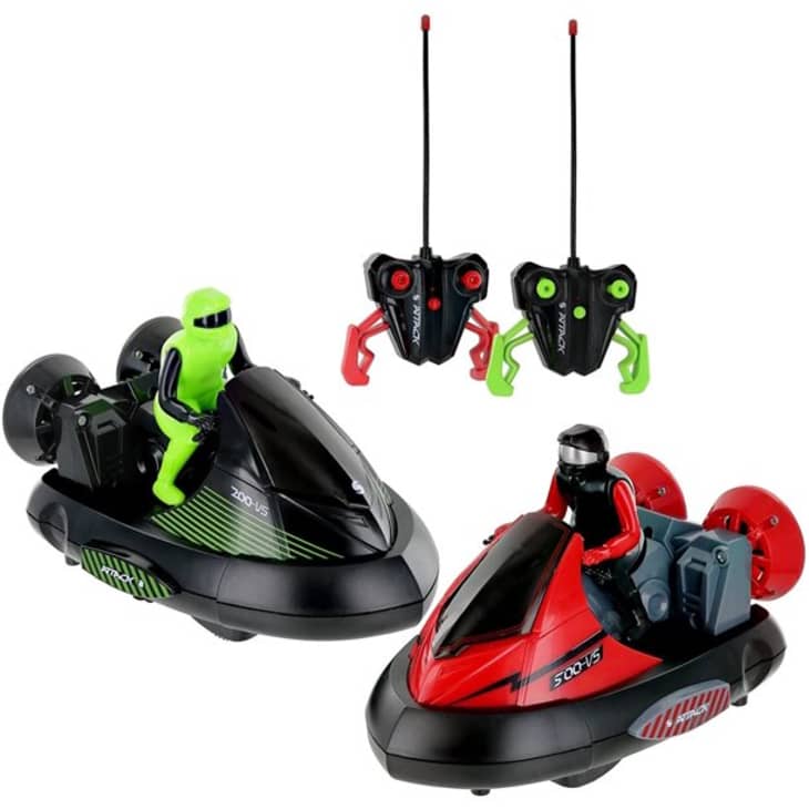 Product Image: Click n' Play Set of 2 Stunt Remote Control RC Battle Kids Bumper Cars with Drivers