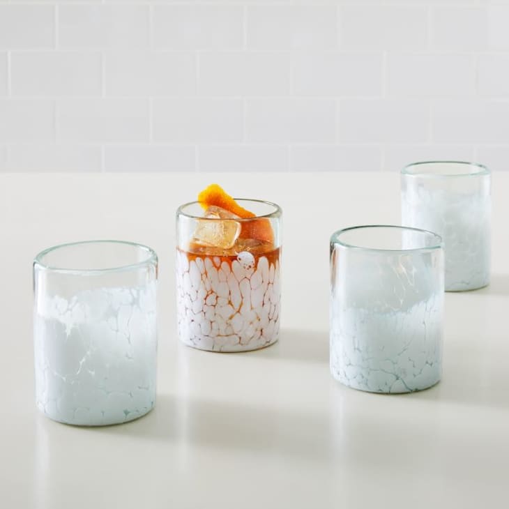 Recycled Mexican Confetti Glassware - Set of 4 at West Elm