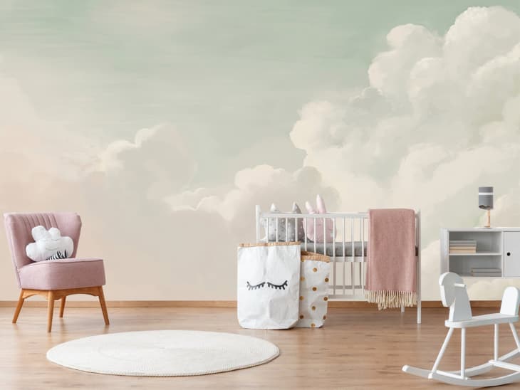 Product Image: Hand-Painted Soft Clouds Removable Wallpaper