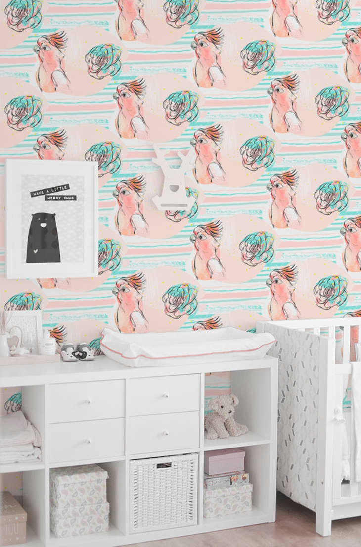 Product Image: Pink Parrots Removable Wallpaper