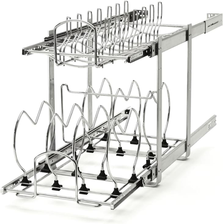 Rev-A-Shelf 2 Tier Adjustable Heavy Duty Wire Pull Out Kitchen Cabinet Organizer at Amazon