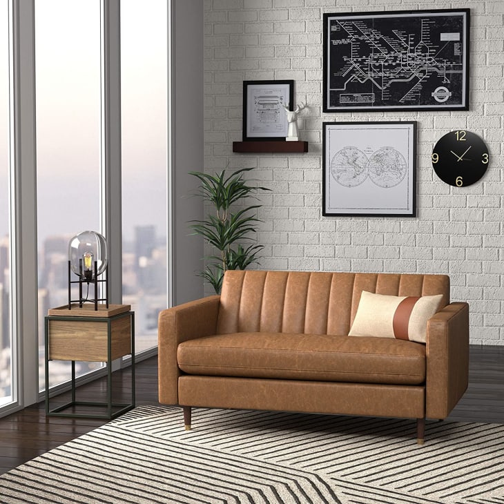 Product Image: Rivet Damien Mid-Century Modern Channel-Tufted Loveseat