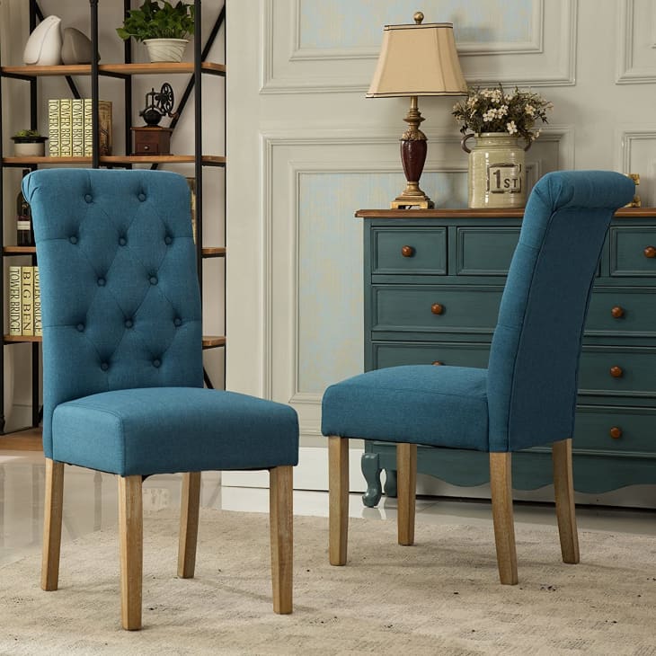 Roundhill Furniture Habit Tufted Parsons Dining Chair (Set of 2) at Amazon