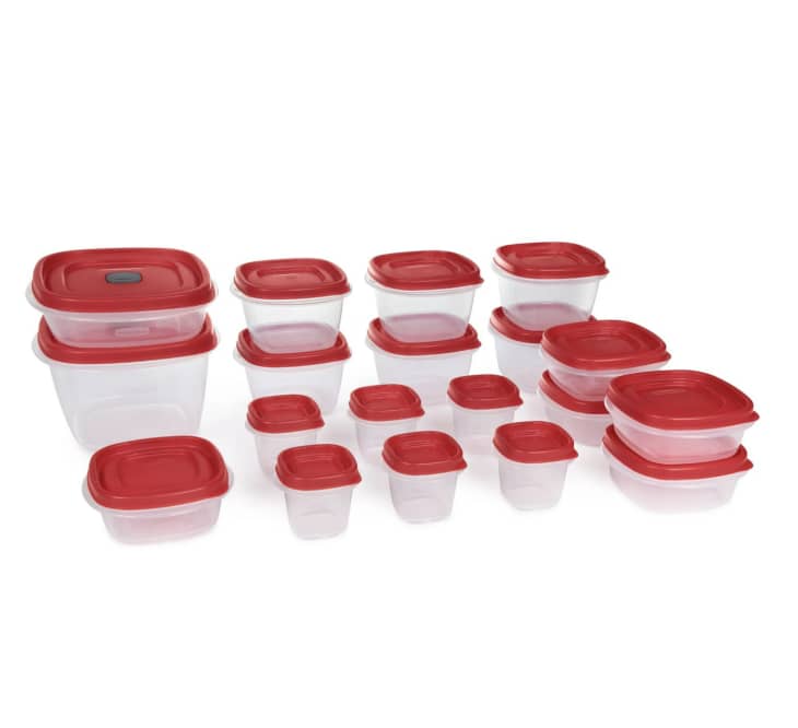 Rubbermaid Easy Find Vented Lids Food Storage Containers, 38-Piece Set, Red at Walmart