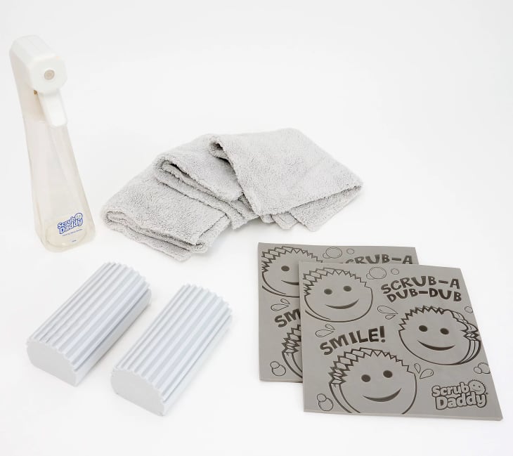 Scrub Daddy Damp Duster Sponges, Sheets & Microfiber Towel 8pc Set at QVC.com