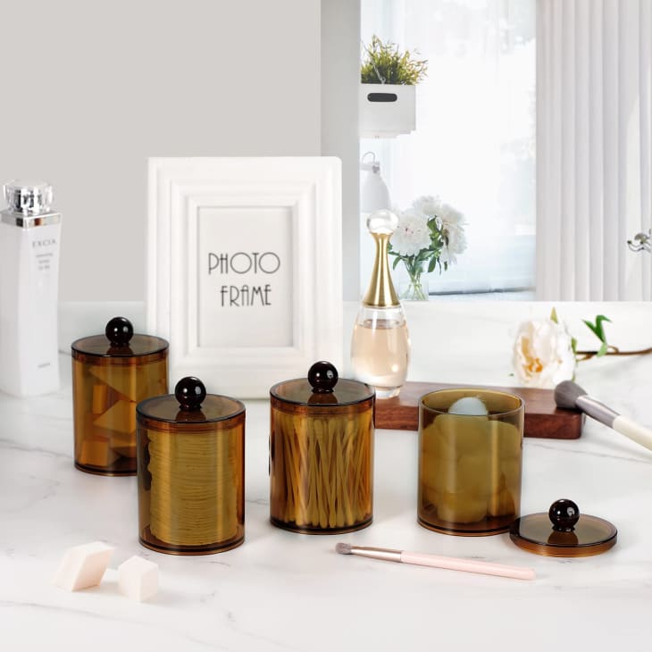Product Image: SheeChung Acrylic Amber Storage Jars (4-Pack)