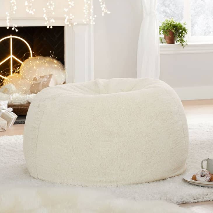 Product Image: Sherpa Ivory Beanbag Chair