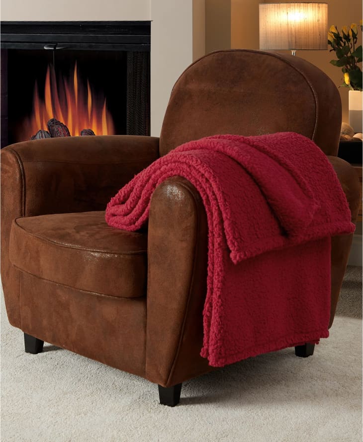 Product Image: Fireside Solid Sherpa Throw, 50" x 60"