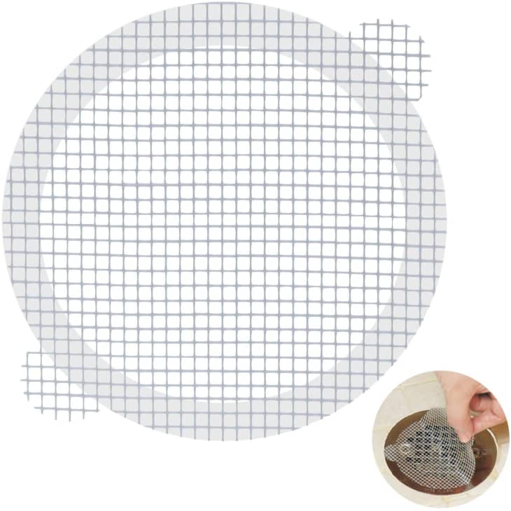 Aire Allure Disposable Shower Drain Hair Catcher Mesh Stickers, 25 Pack at Amazon