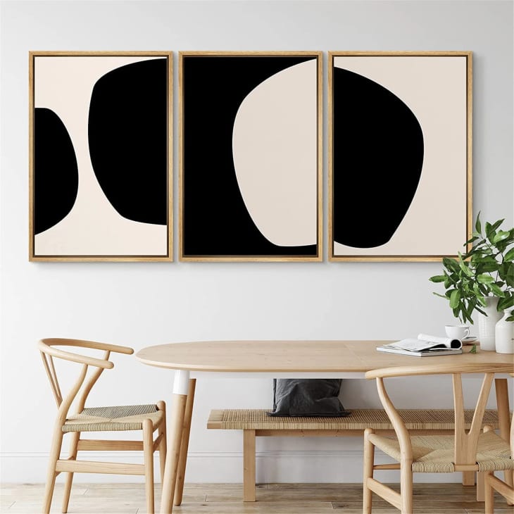SIGWIN 3-Piece Framed Canvas Abstract Geometric Wall Art at Etsy