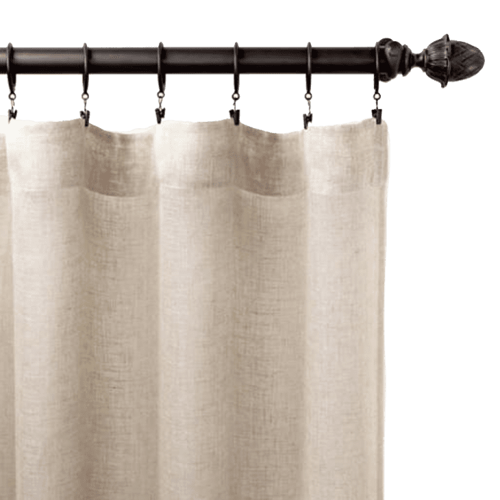 Savannah Linen Gauze Natural Curtain Panel, 63" at Annie Selke