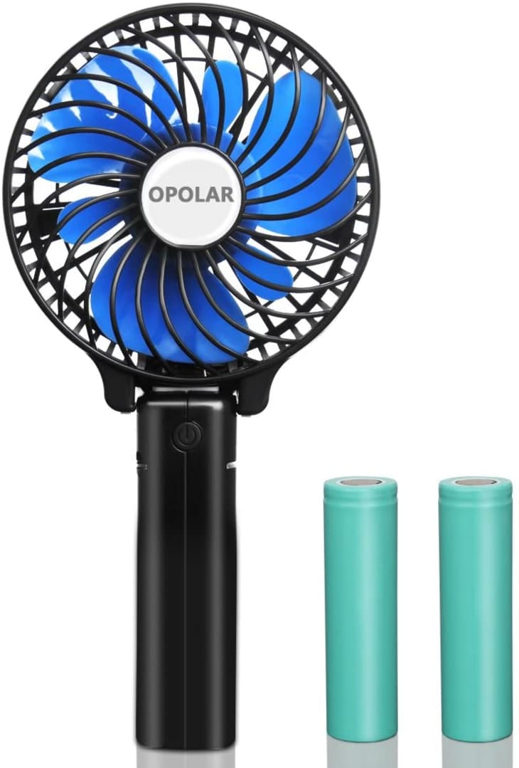 Product Image: Small Handheld Battery Operated Face Fan with 2 Batteries