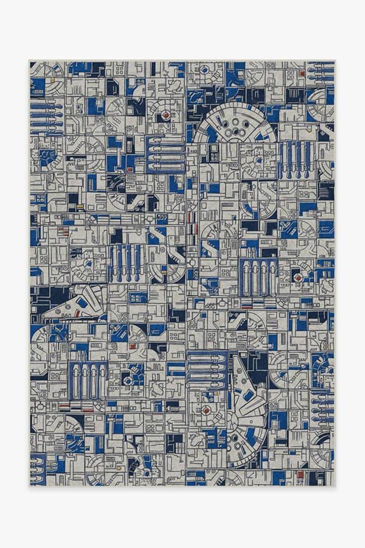 Product Image: Smugglers Geo R2D2 Blue Rug, 5' x 7'