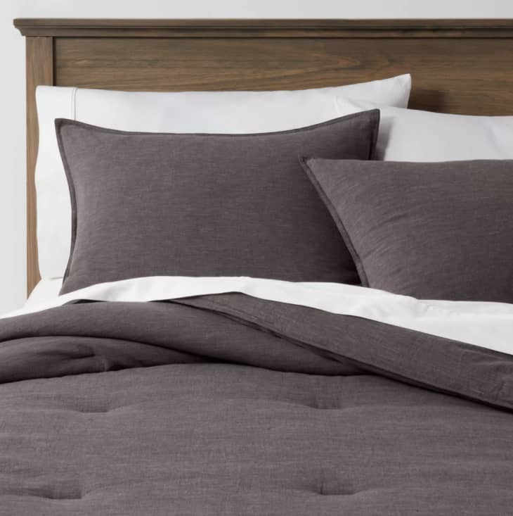 Space Dyed Cotton Linen Comforter & Sham Set, Full/Queen at Target