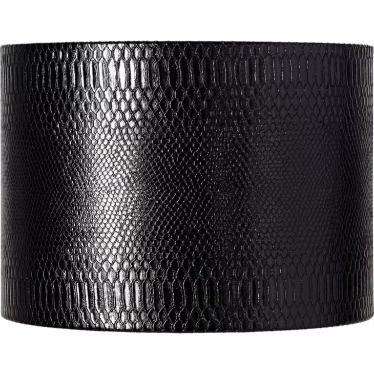 Product Image: Springcrest Reptile Print Medium Drum Lamp Shade with Silver Lining