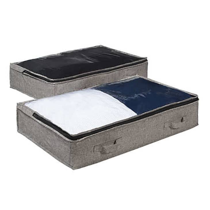 Product Image: Squared Away Arrow Weave Underbed Bags in Grey (Set of 2)