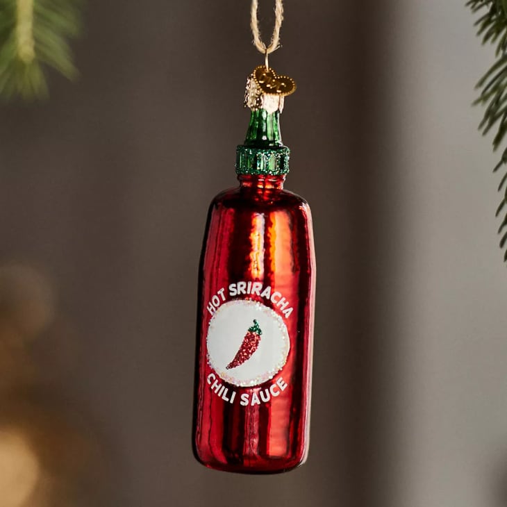 Sriracha Sauce Glass Ornament at Anthropologie