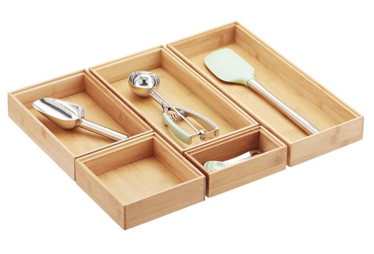 Stackable Bamboo Drawer Organizers at The Container Store